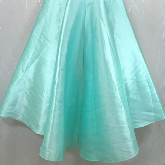 NWT Rachel Allan Mint Two Piece Formal Gown $398 - Picture 11 of 12